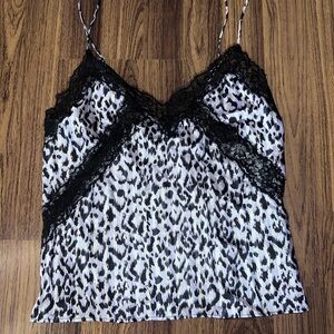 Victoria's Secret Black and White Animal Print Cami
Y2K